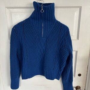 Sincerely Jules Royal Blue Turtleneck Sweater